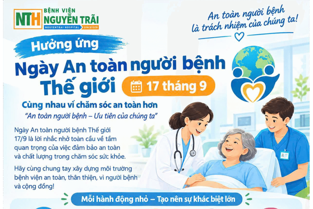 HƯỞNG ỨNG NGÀY AN TOÀN NGƯỜI BỆNH THẾ GIỚI