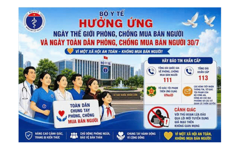HƯỞNG ỨNG NGÀY THẾ GIỚI PHÒNG, CHỐNG MUA BÁN NGƯỜI 30/7